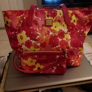 Dooney and Bourke bag and wristlet